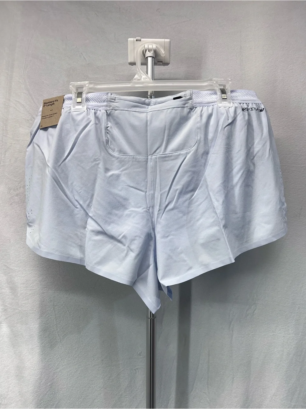 Nike Men’s White Dri-fit ADV Running Shorts standard fit 2” length xlarge